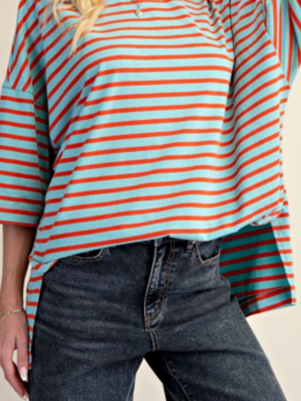 NWT Easel Strop Cotton Washed Boxy T-Shirt - Picture 16 of 16